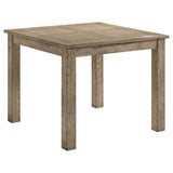 Cardova Vineyard Oak Square Counter Height Dining Table by Coaster at Eve Furniture
