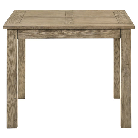 Cardova Vineyard Oak Square Counter Height Dining Table by Coaster at Eve Furniture