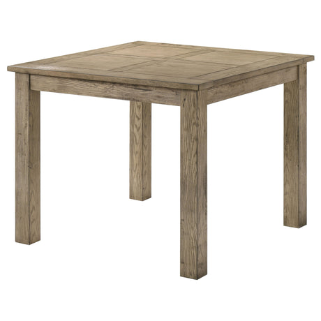 Cardova Vineyard Oak Square Counter Height Dining Table by Coaster at Eve Furniture