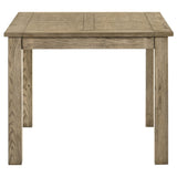 Cardova Vineyard Oak Square Counter Height Dining Table by Coaster at Eve Furniture