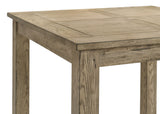 Cardova Vineyard Oak Square Counter Height Dining Table by Coaster at Eve Furniture