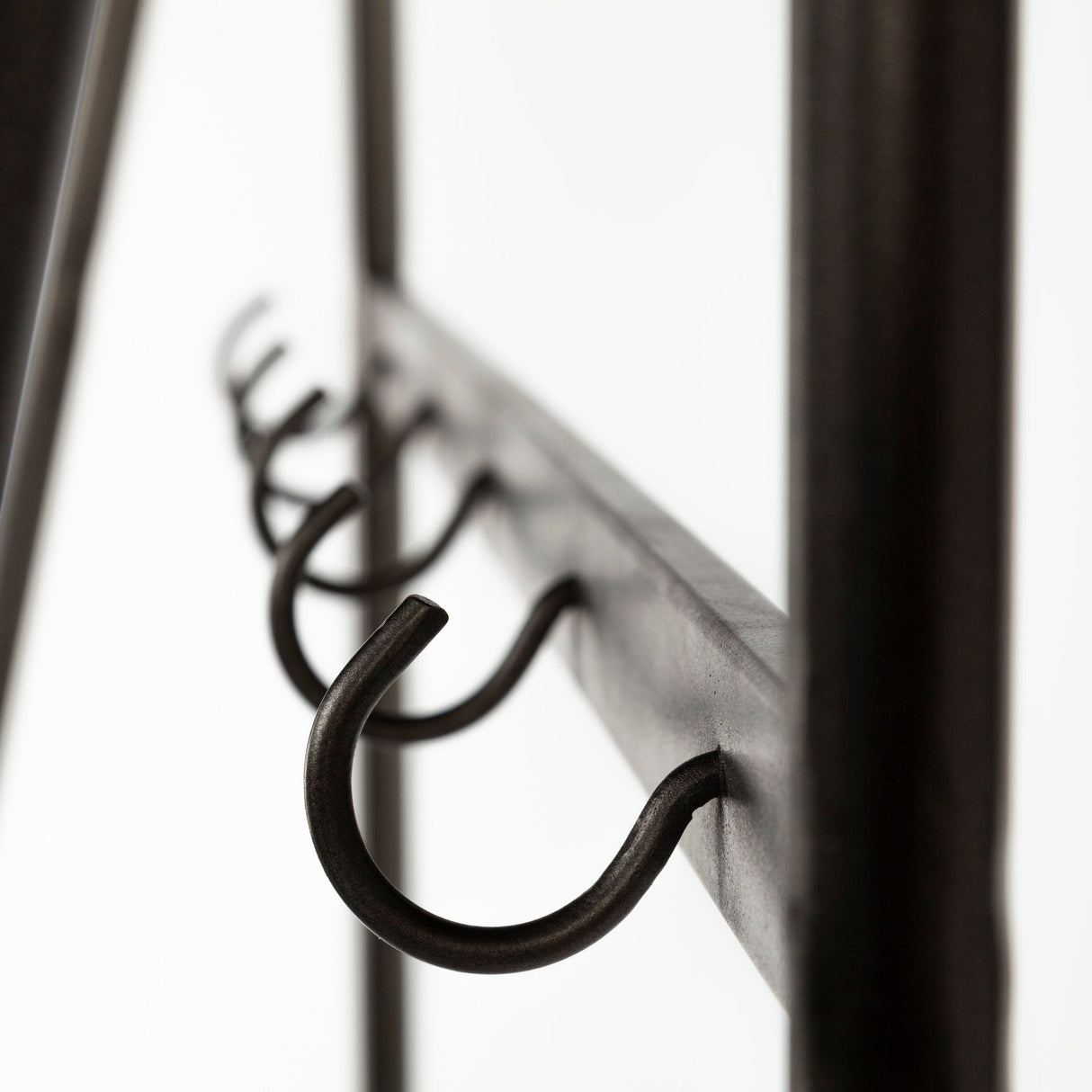 Carell Black Metal And Wood Shelf Hall Tree by Mercana at Eve Furniture