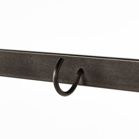 Carell Black Metal And Wood Shelf Hall Tree by Mercana at Eve Furniture