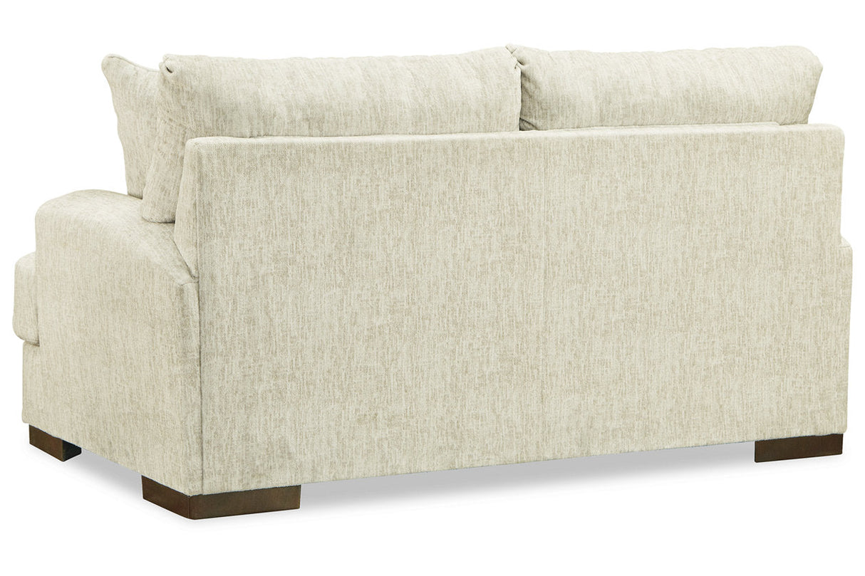 Caretti Parchment Loveseat by Ashley at Eve Furniture