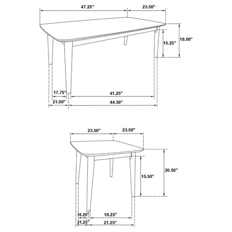 Carey Black 3-piece Occasional Set with Coffee and End Tables by Coaster at Eve Furniture