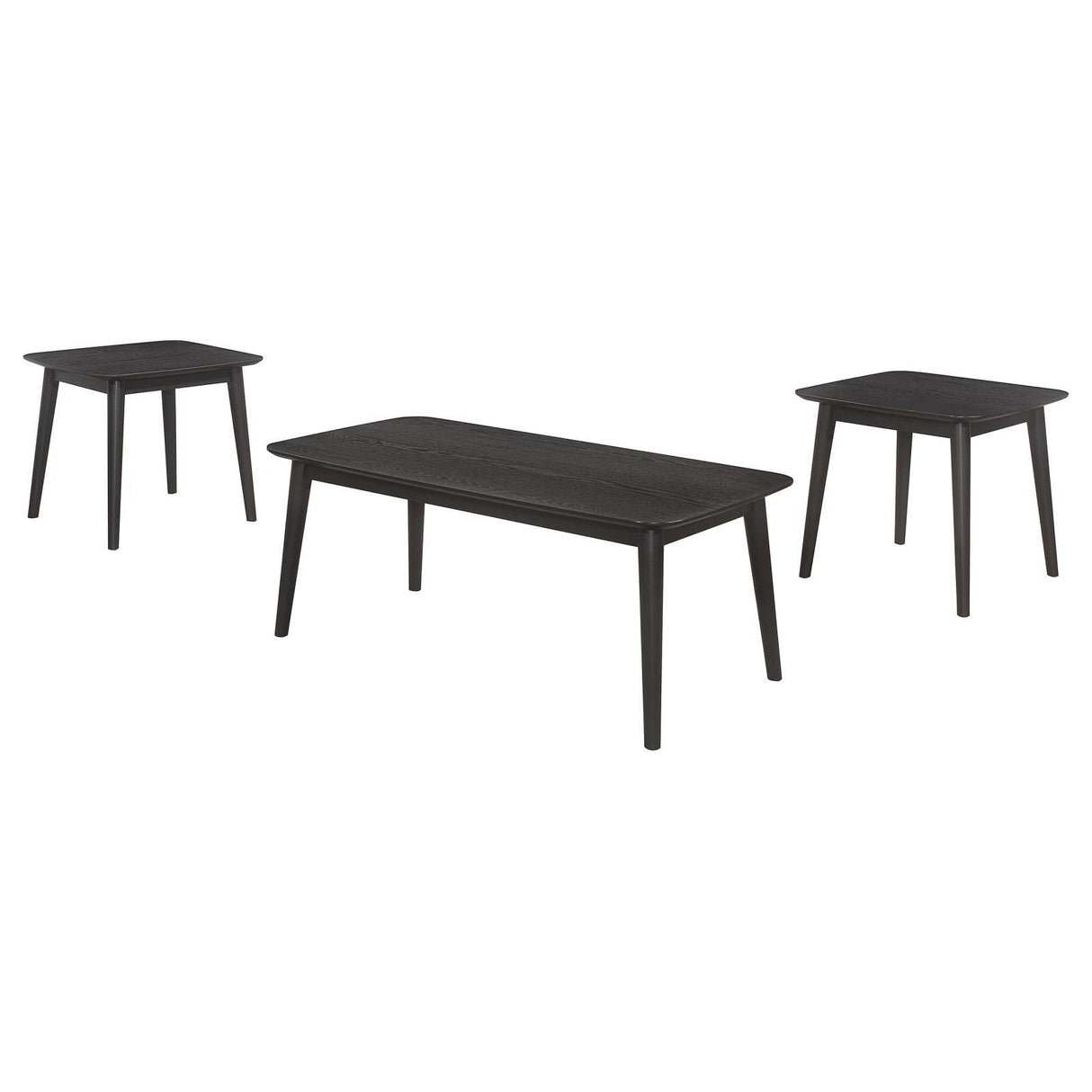 Carey Black 3-piece Occasional Set with Coffee and End Tables by Coaster at Eve Furniture