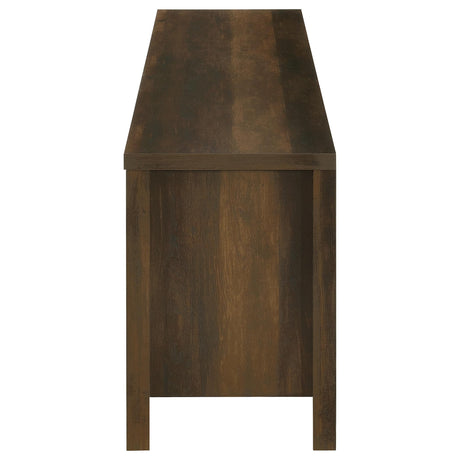 Carey Dark Pine 79-inch TV Stand Fireplace Media Console by Coaster at Eve Furniture