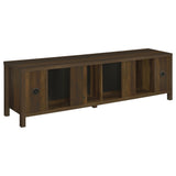 Carey Dark Pine 79-inch TV Stand Fireplace Media Console by Coaster at Eve Furniture
