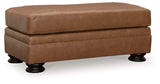 Carianna Caramel Ottoman by Ashley at Eve Furniture