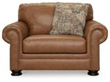 Carianna Caramel Oversized Chair by Ashley at Eve Furniture