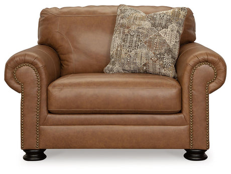 Carianna Caramel Oversized Chair by Ashley at Eve Furniture