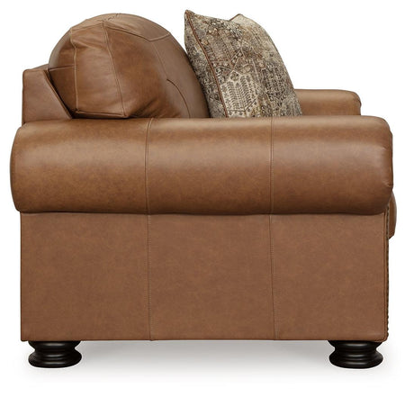 Carianna Caramel Oversized Chair by Ashley at Eve Furniture