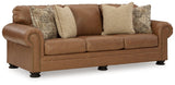 Carianna Caramel Sofa by Ashley at Eve Furniture