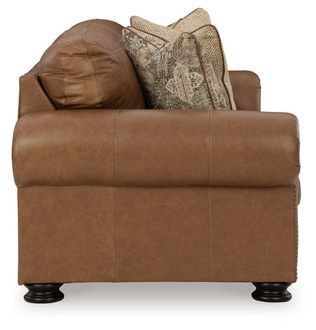 Carianna Caramel Sofa by Ashley at Eve Furniture