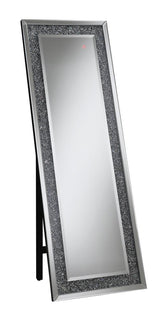 Carisi Silver Rectangular Standing Mirror with LED Lighting by Coaster at Eve Furniture