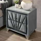 Carissa Gray Night Stand by Furniture of America at Eve Furniture