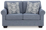 Carissa Manor Denim Loveseat