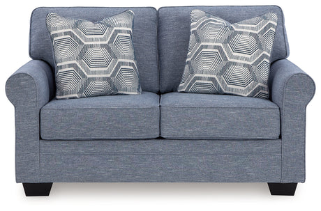 Carissa Manor Denim Loveseat