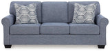 Carissa Manor Denim Performance Fabric Queen Sofa Sleeper by Ashley at Eve Furniture