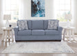 Carissa Manor Denim Performance Fabric Sofa by Ashley at Eve Furniture