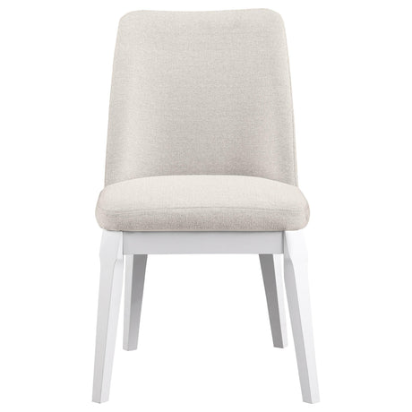 Carissa Upholstered Dining Side Chair Beige (Set of 2) by Coaster at Eve Furniture