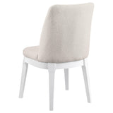 Carissa Upholstered Dining Side Chair Beige (Set of 2) by Coaster at Eve Furniture