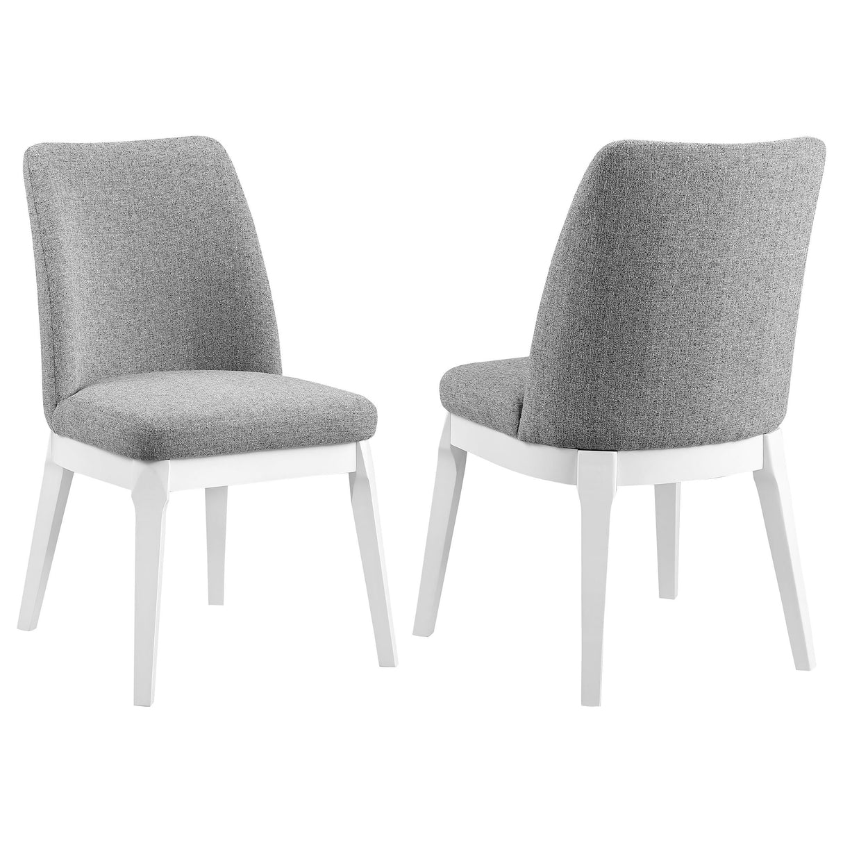 Carissa Upholstered Dining Side Chair Grey (Set of 2)