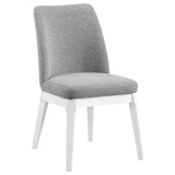 Carissa Upholstered Dining Side Chair Grey (Set of 2)