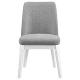 Carissa Upholstered Dining Side Chair Grey (Set of 2)