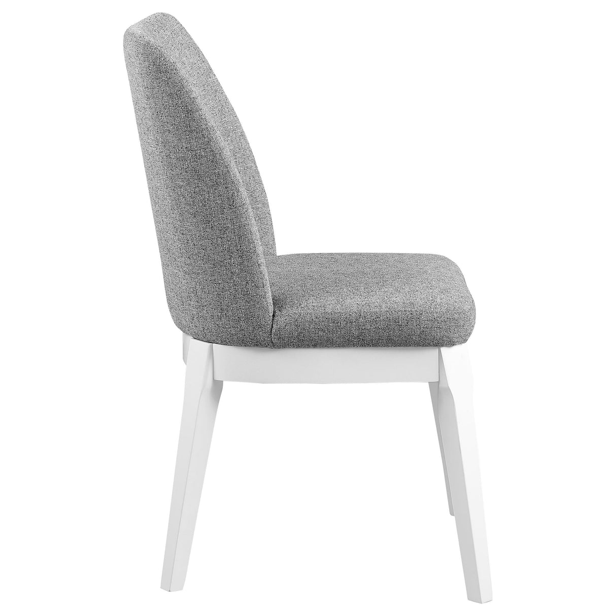 Carissa Upholstered Dining Side Chair Grey (Set of 2)