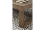 Cariton Gray Coffee Table by Ashley at Eve Furniture