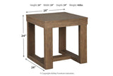 Cariton Gray End Table by Ashley at Eve Furniture