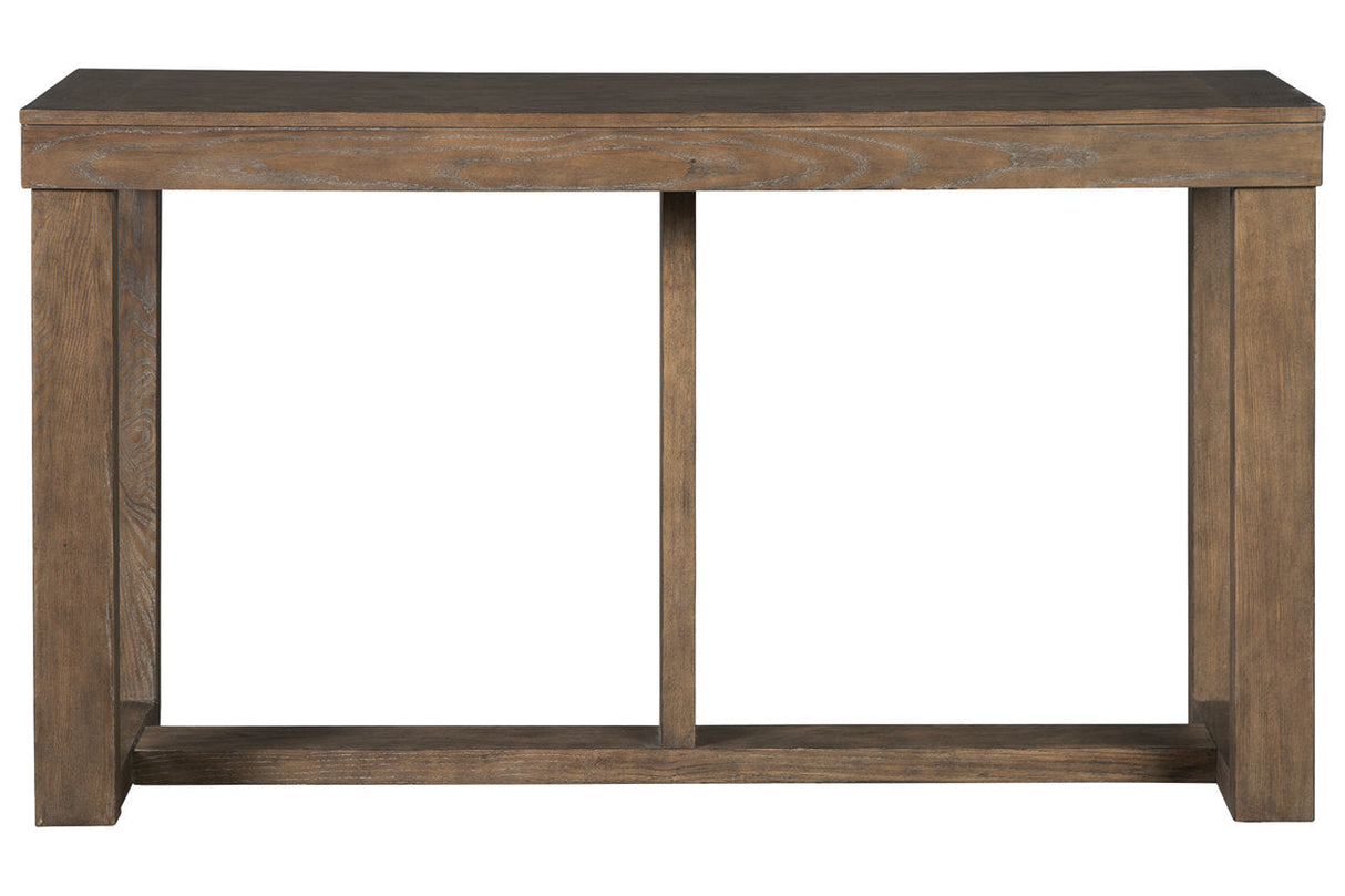 Cariton Gray Sofa/Console Table by Ashley at Eve Furniture