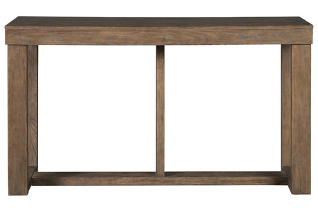 Cariton Gray Sofa/Console Table by Ashley at Eve Furniture