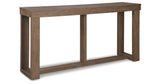 Cariton Gray Sofa/Console Table by Ashley at Eve Furniture