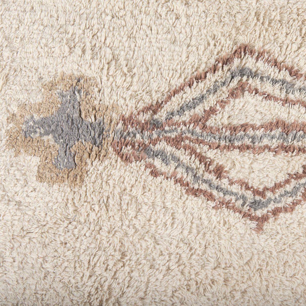 Carla 5x8 Earthy Neutrals Patterned Cotton Area Rug by Mercana at Eve Furniture
