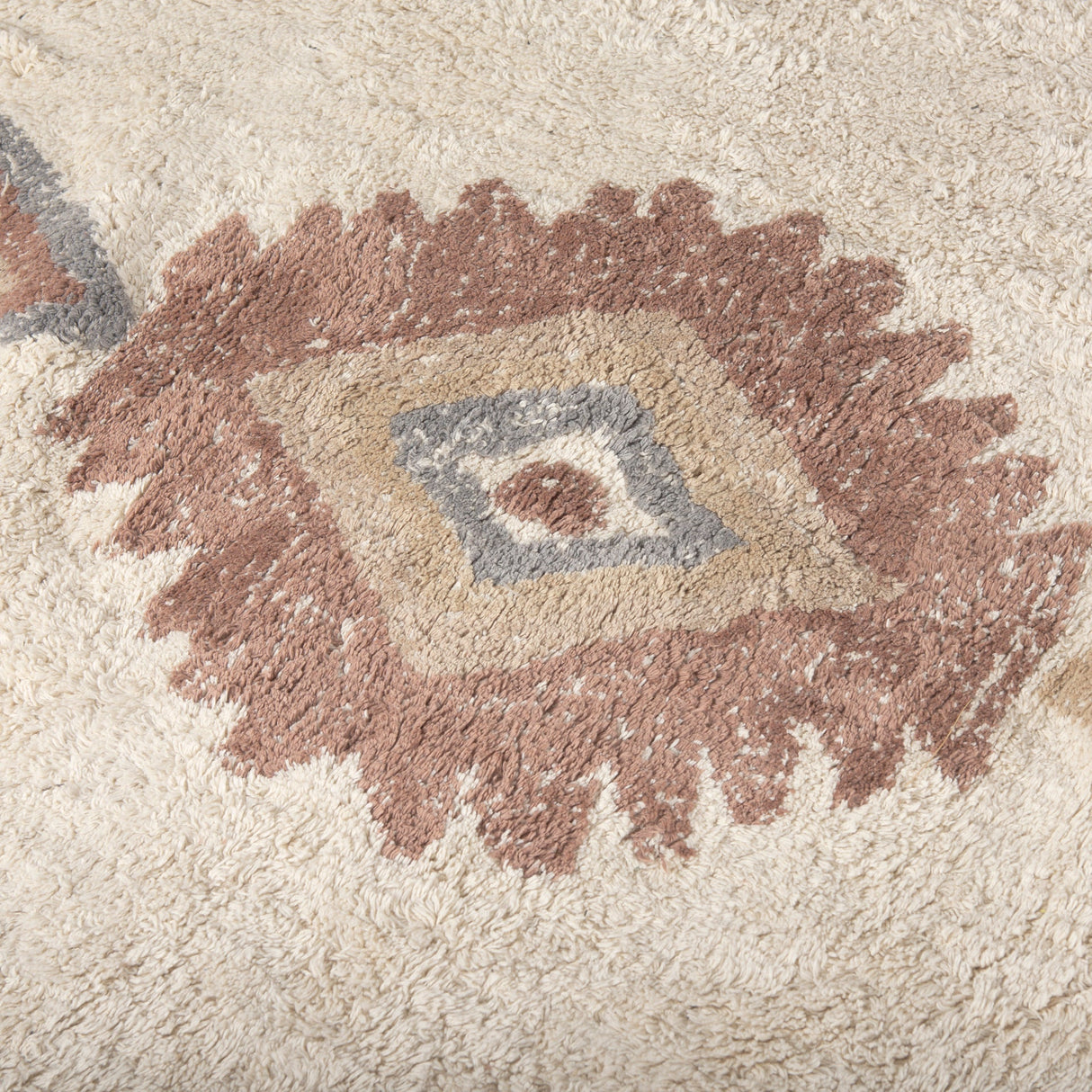 Carla 5x8 Earthy Neutrals Patterned Cotton Area Rug by Mercana at Eve Furniture