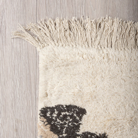 Carla Earthy Neutrals Patterned Cotton Area Rug by Mercana at Eve Furniture