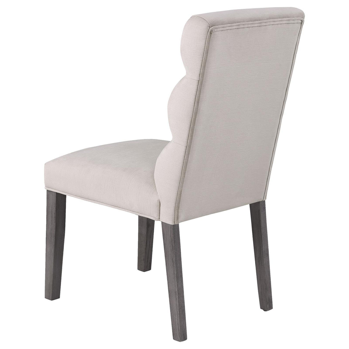 Carla Upholstered Dining Side Chair Stone (Set of 2) by Coaster at Eve Furniture