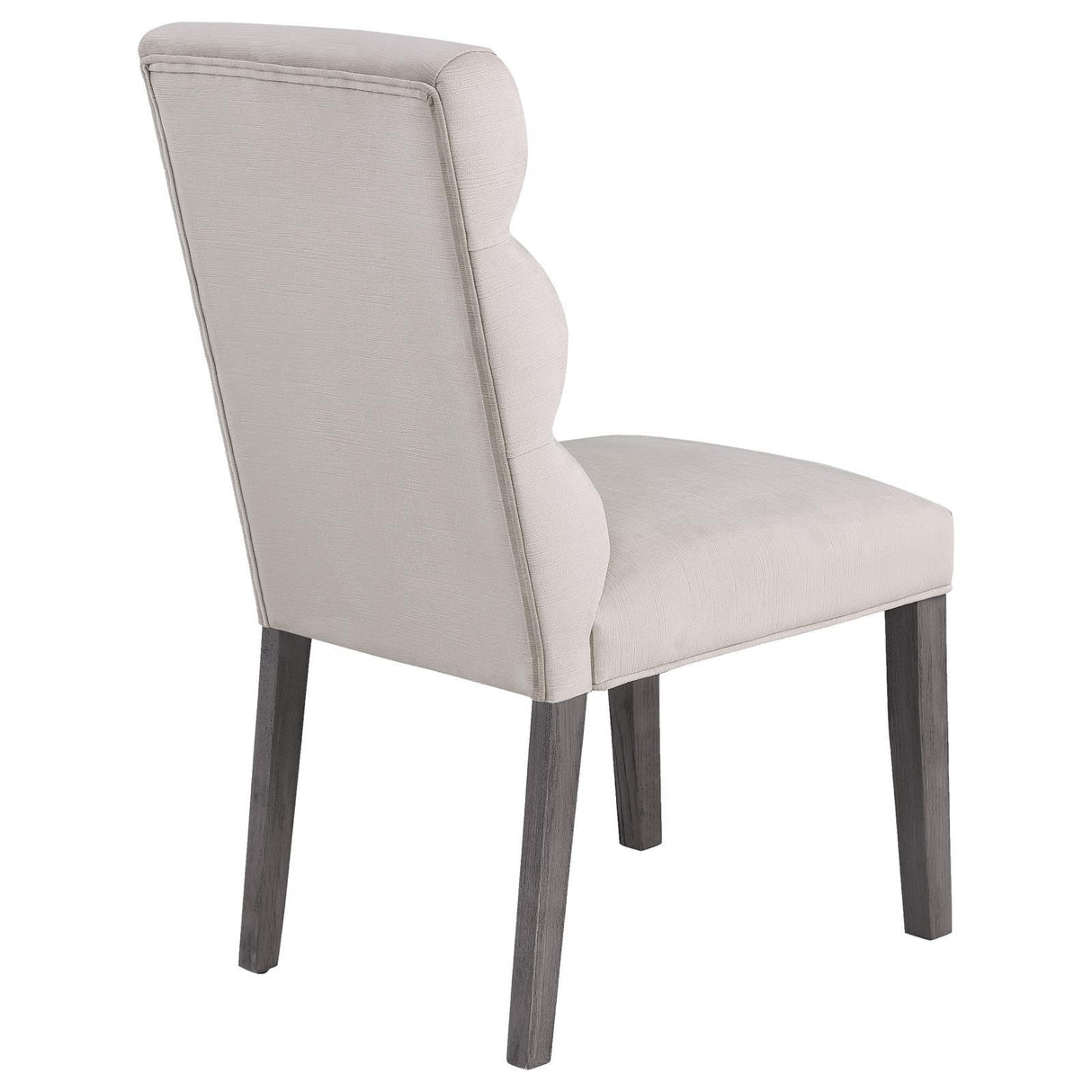 Carla Upholstered Dining Side Chair Stone (Set of 2) by Coaster at Eve Furniture