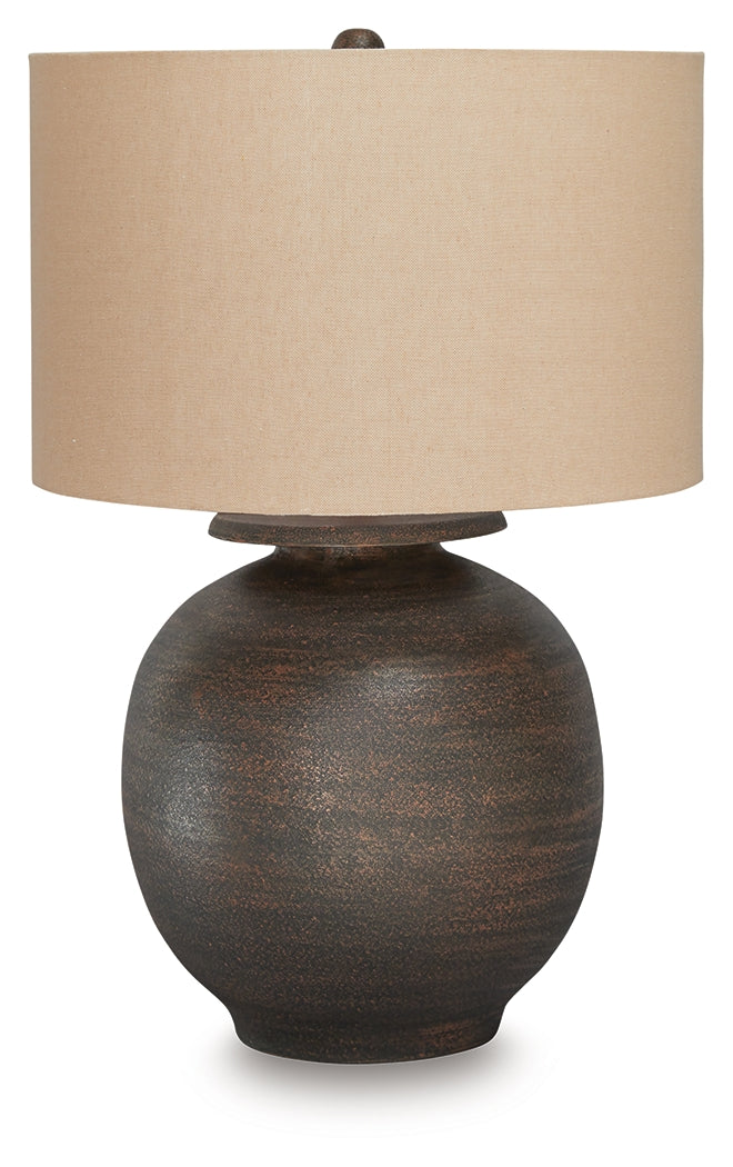 Carlenbury Antique Brown Table Lamp by Ashley at Eve Furniture