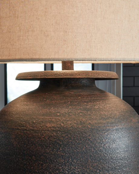 Carlenbury Antique Brown Table Lamp by Ashley at Eve Furniture
