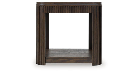 Carlibrie Warm Brown End Table by Ashley at Eve Furniture