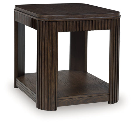 Carlibrie Warm Brown End Table by Ashley at Eve Furniture