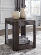 Carlibrie Warm Brown End Table by Ashley at Eve Furniture