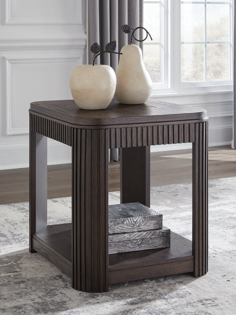 Carlibrie Warm Brown End Table by Ashley at Eve Furniture