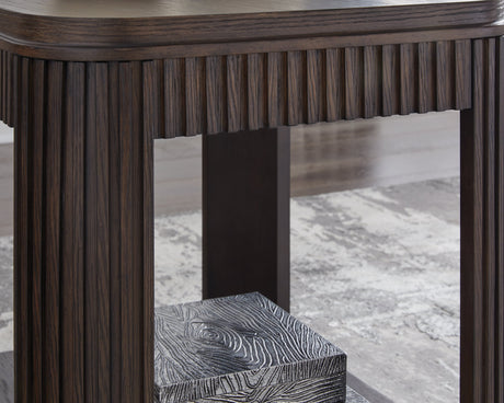 Carlibrie Warm Brown End Table by Ashley at Eve Furniture