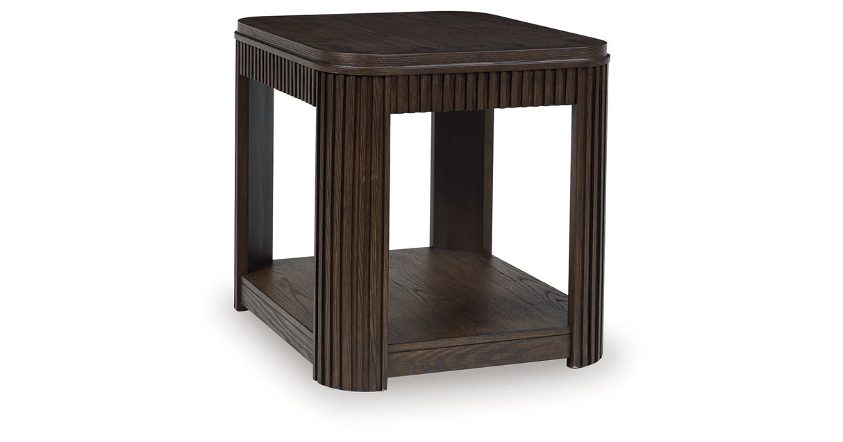 Carlibrie Warm Brown End Table by Ashley at Eve Furniture