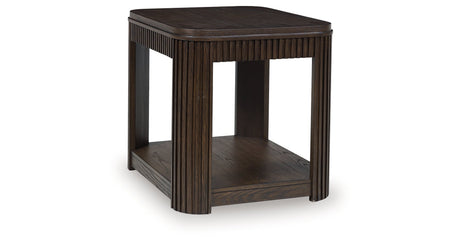Carlibrie Warm Brown End Table by Ashley at Eve Furniture
