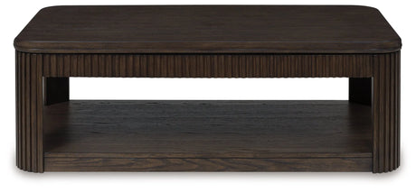 Carlibrie Warm Brown Lift-Top Coffee Table by Ashley at Eve Furniture